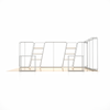 Kit espositivo con fondale dritto 20x10 con arco