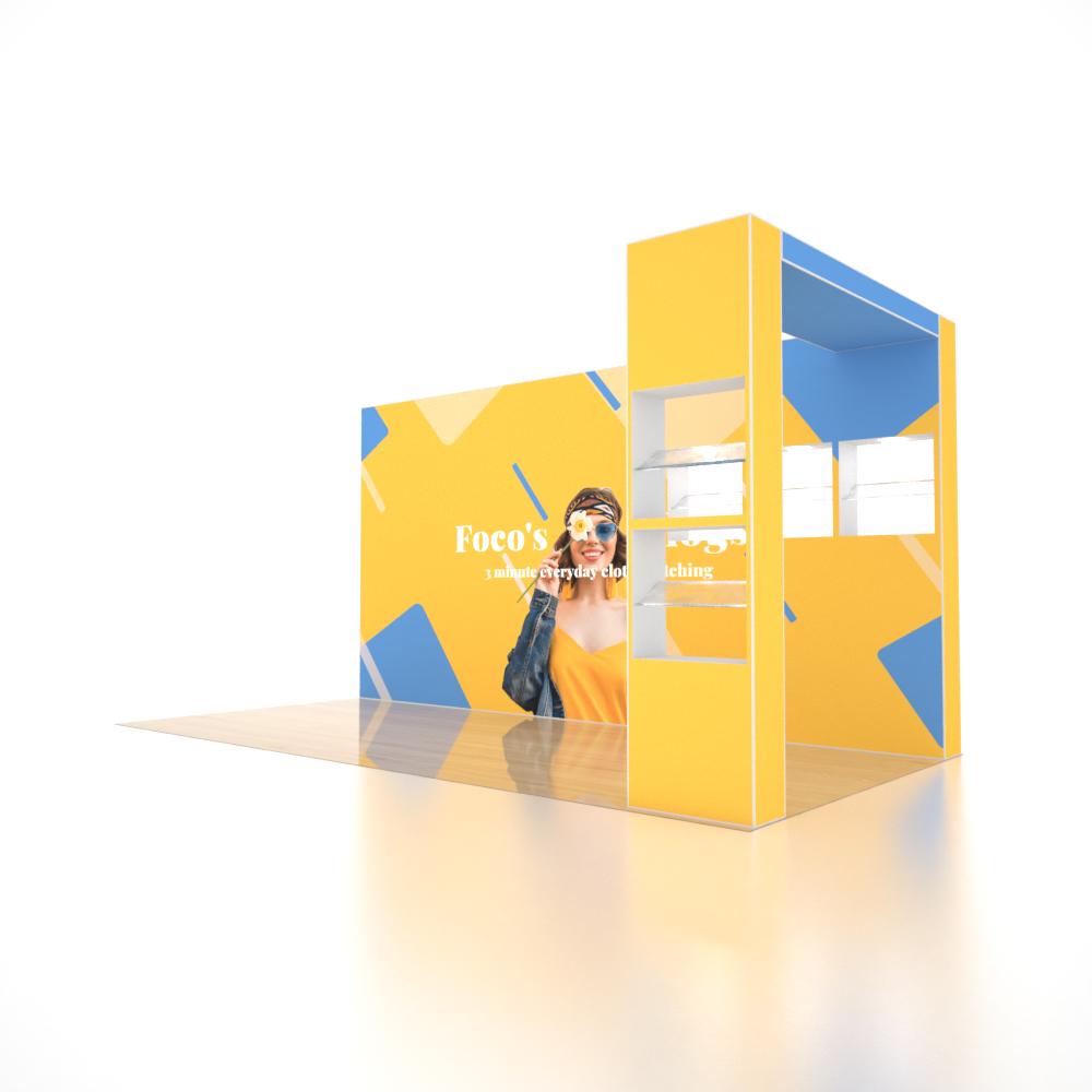 Stand pop-up SEG Pro – Modello 8 (6 m x 3 m)