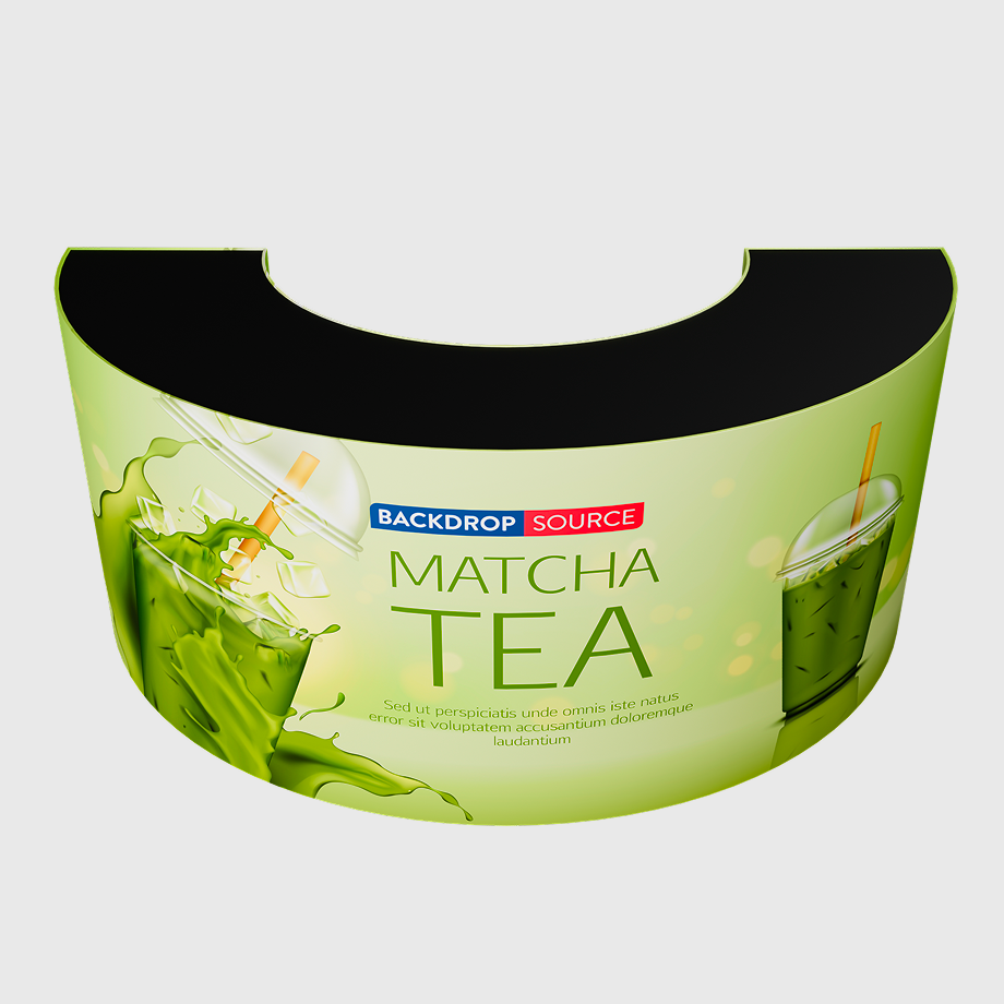 Banco espositivo in tessuto rettangolare (per podi e stand espositivi)