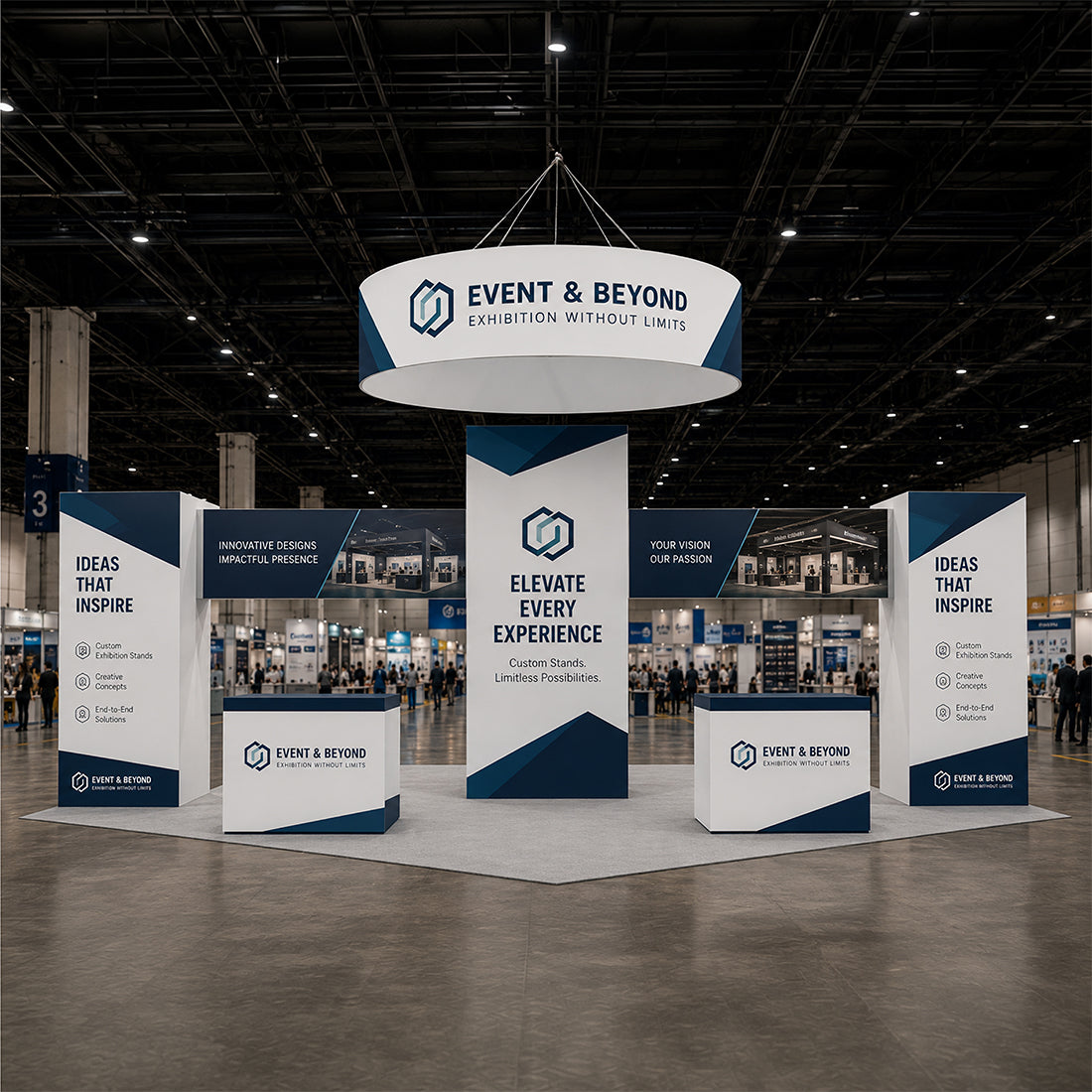 Kit Stand Modulare 9m x 6m - Modello 2