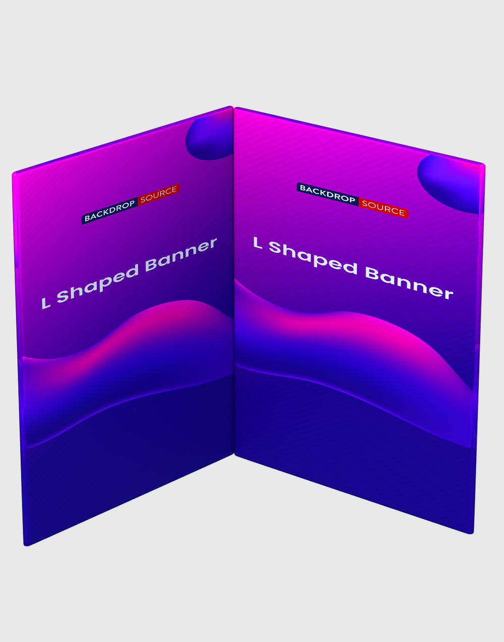 Espositore per Banner in Tessuto a L