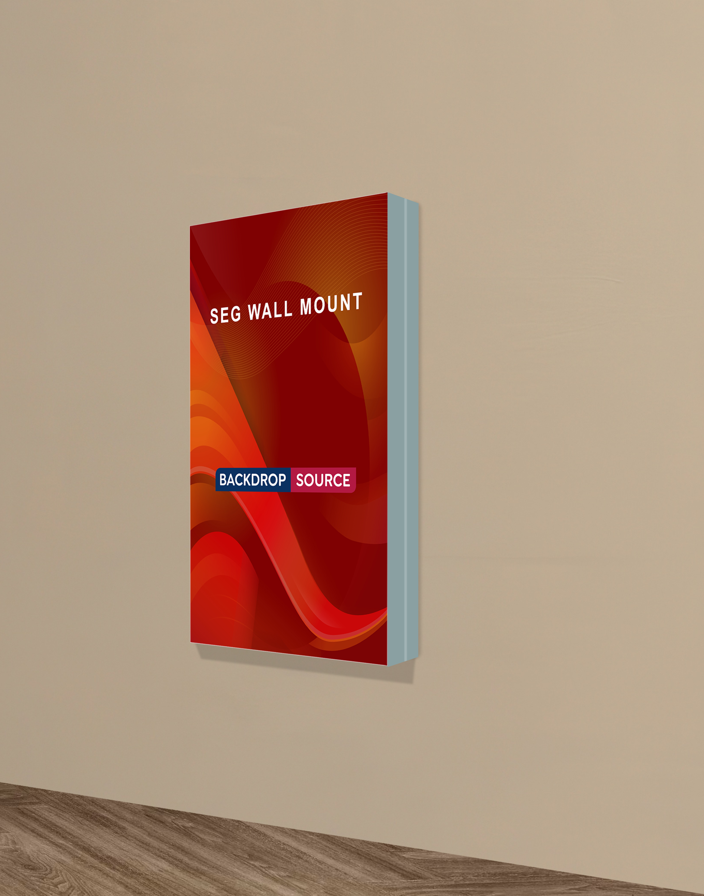 Wall-Mounted SEG Fabric display - 3.15" Depth