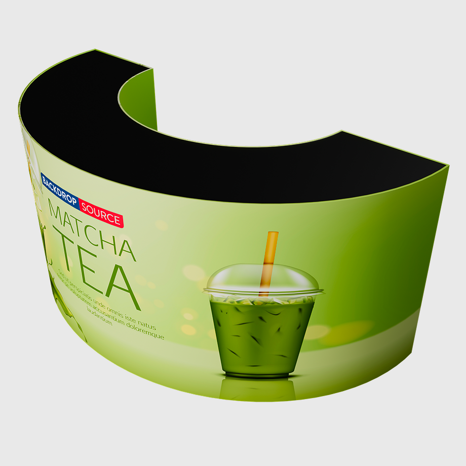 Banco espositivo in tessuto rettangolare (per podi e stand espositivi)