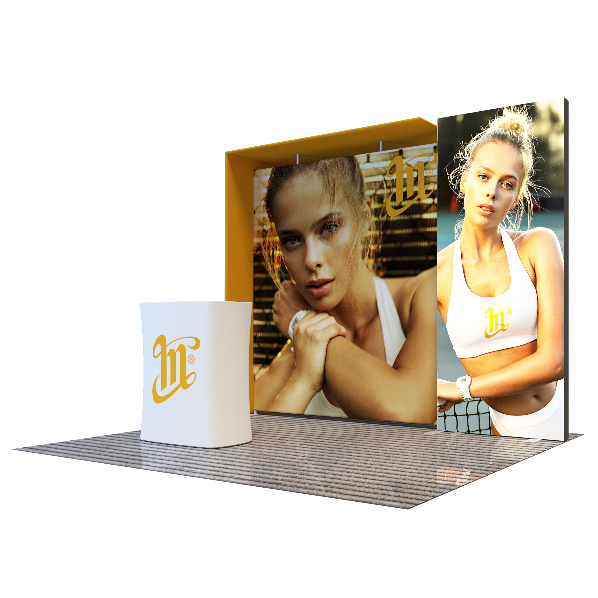 Premier 10x10 Exhibition Booth - Model 6