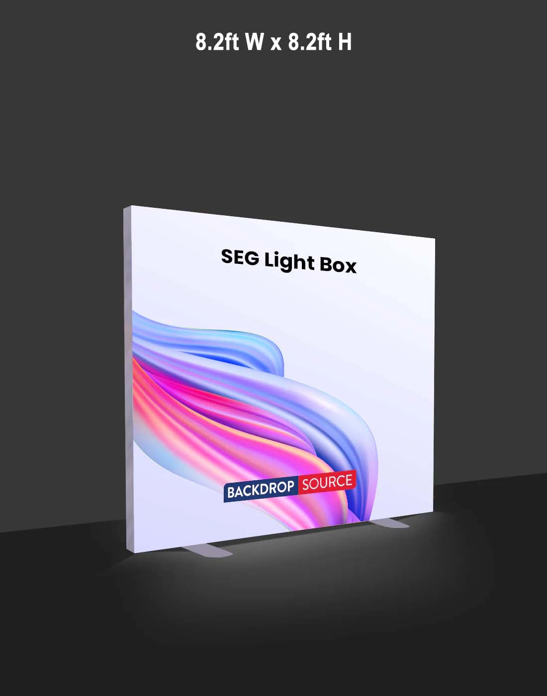 Scatola luminosa a LED in tessuto SEG - 7,9 piedi x 8,2 piedi