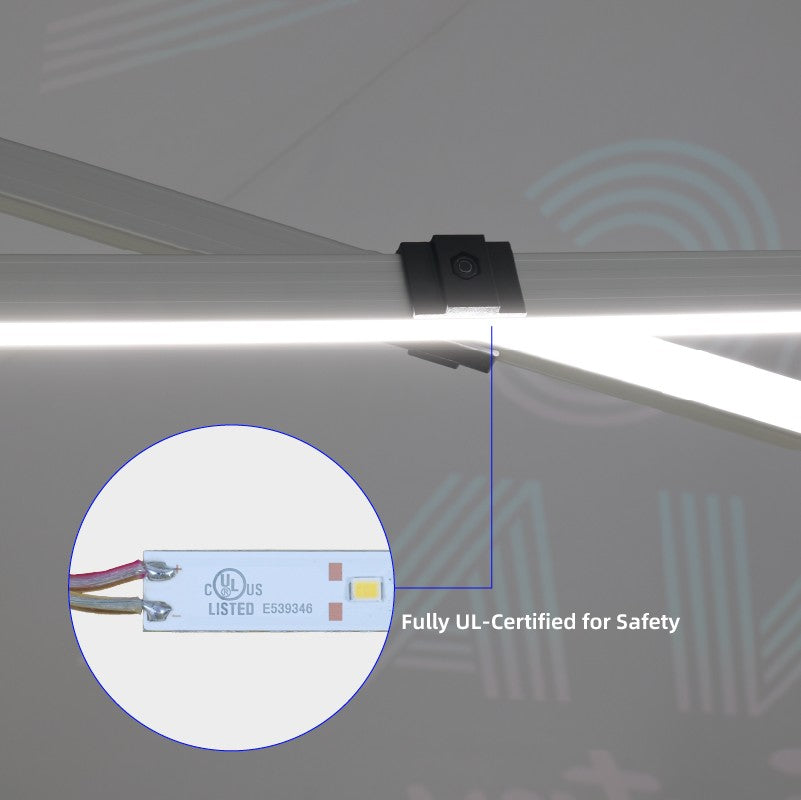 Lighted Canopy Tent – 6m x 3m (LED Frame)