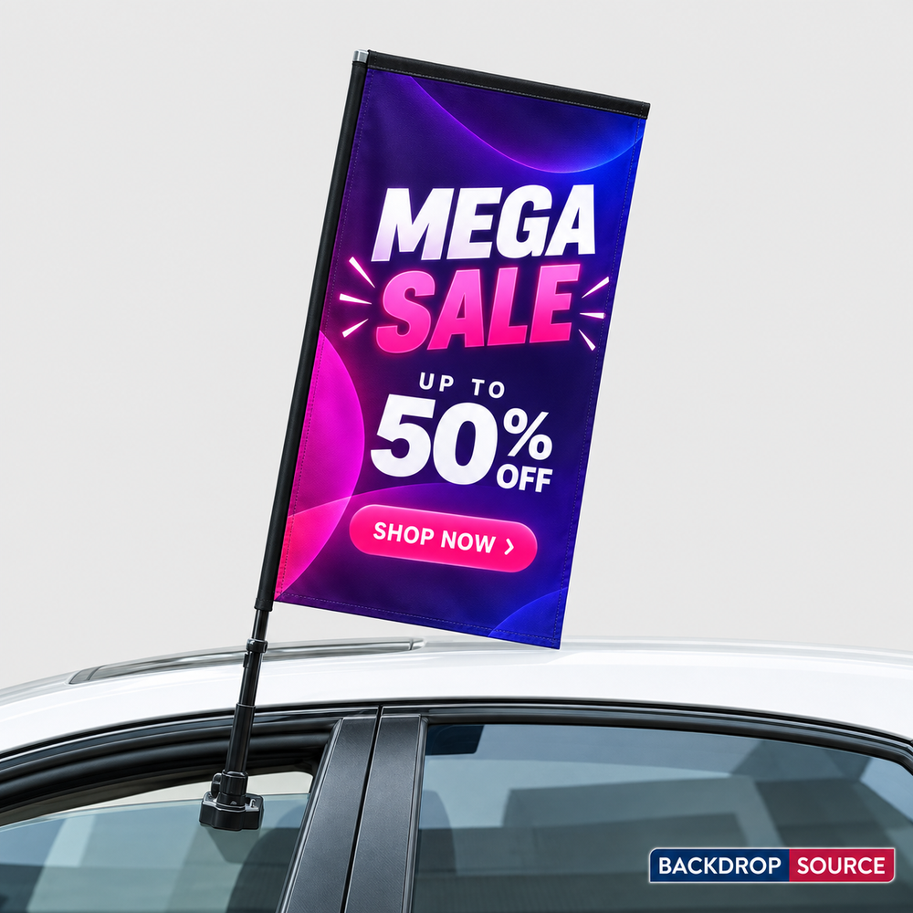 Custom Car Window Flags