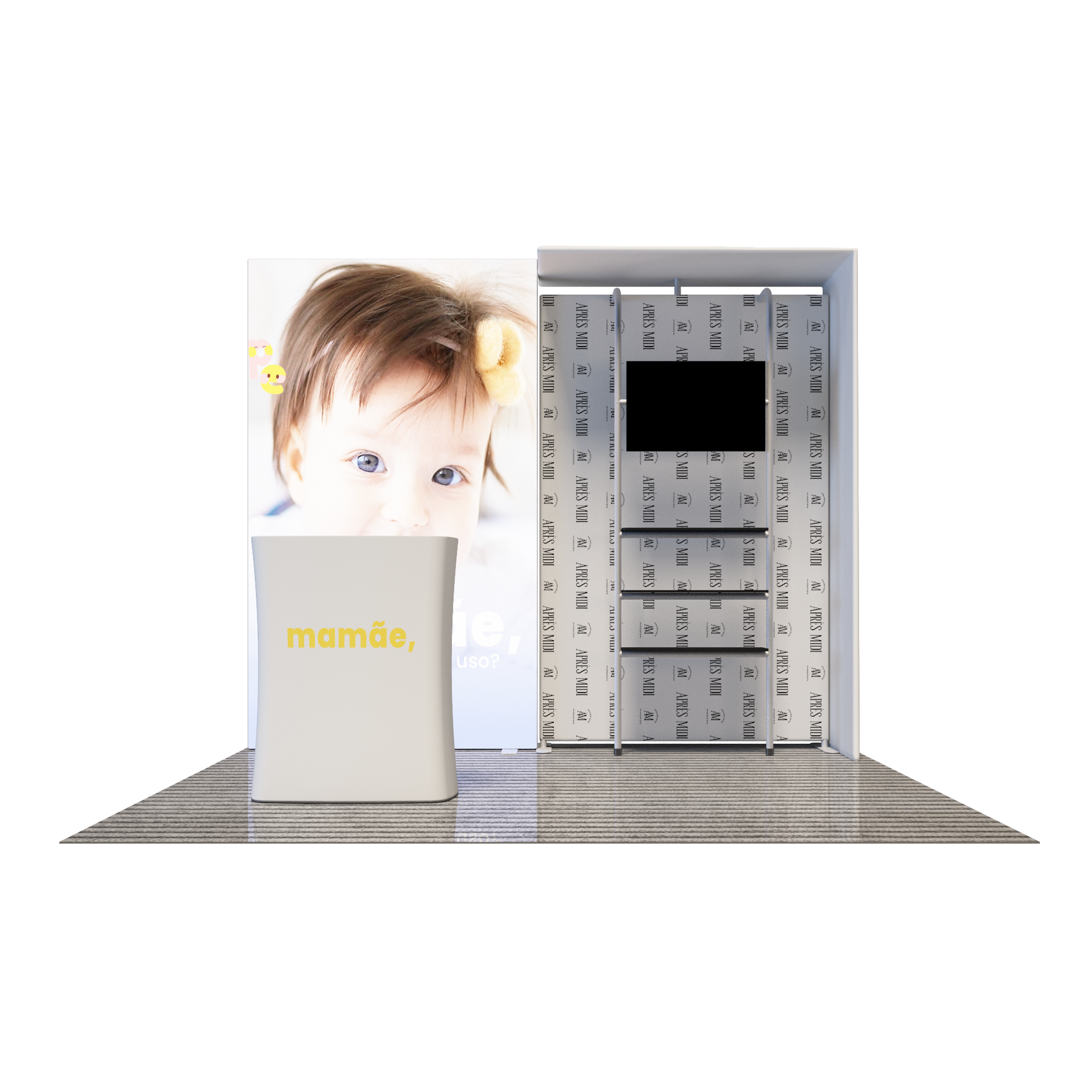 Premier 3m x 3m Exhibition Booth - Model 1