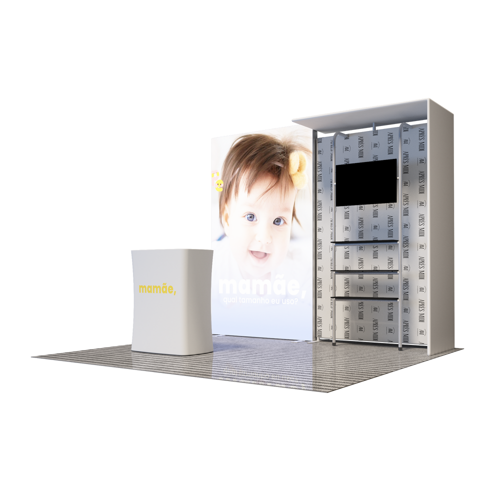Premier 3m x 3m Exhibition Booth - Model 1