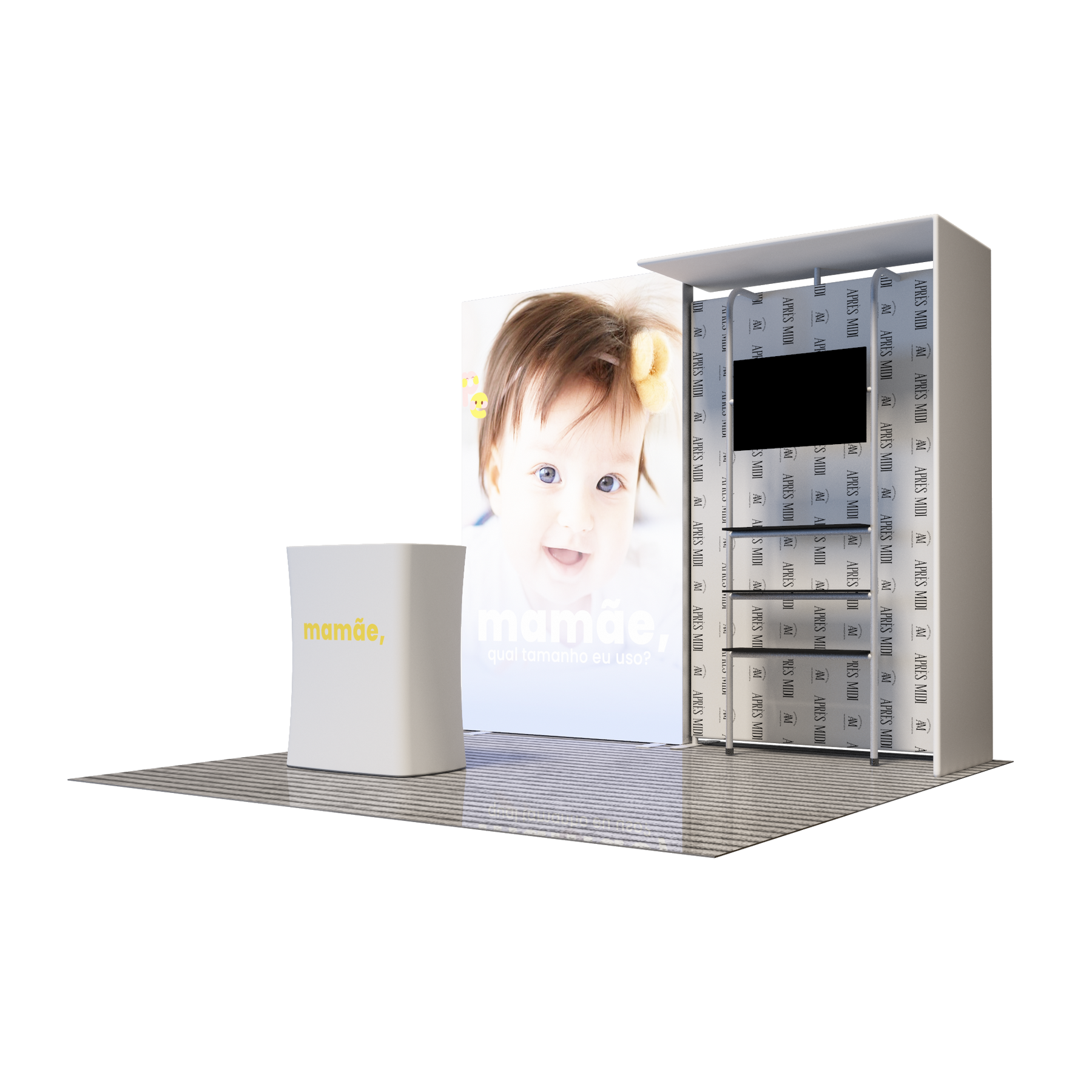 Premier 3m x 3m Exhibition Booth - Model 1