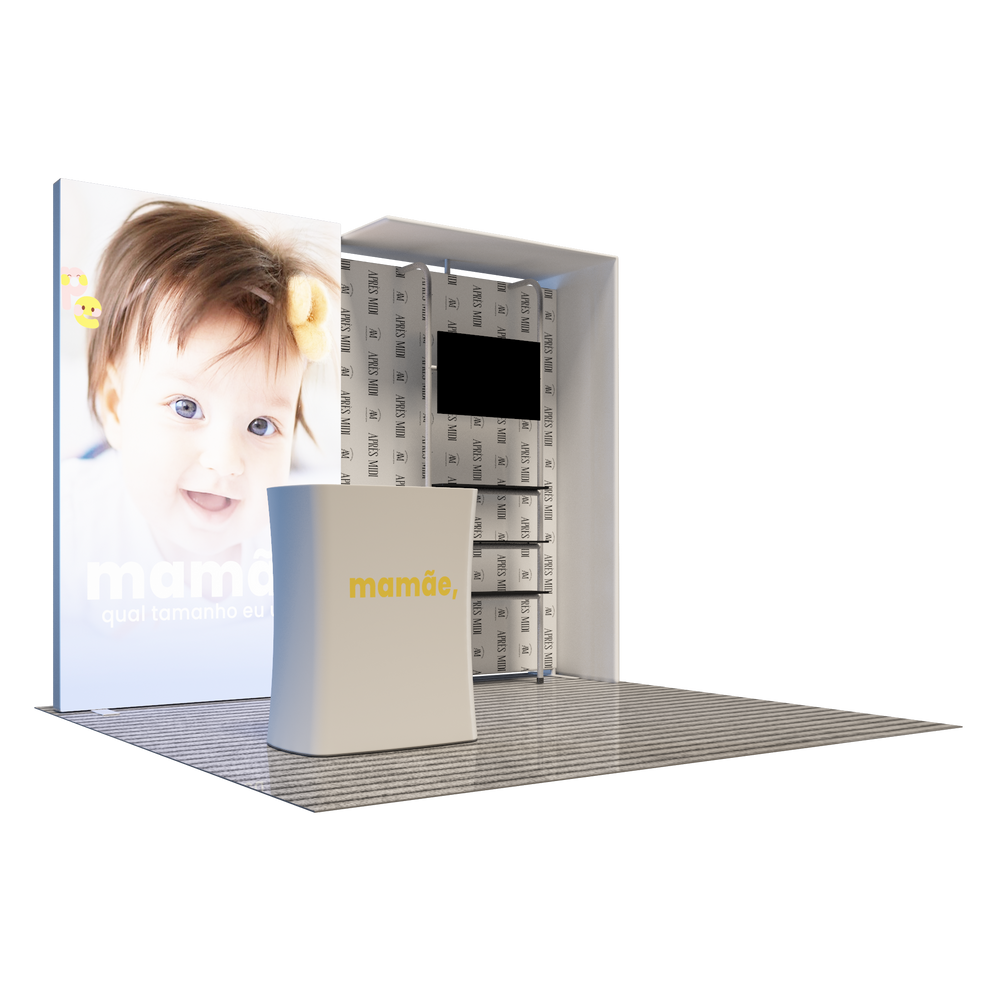 Premier 3m x 3m Exhibition Booth - Model 1