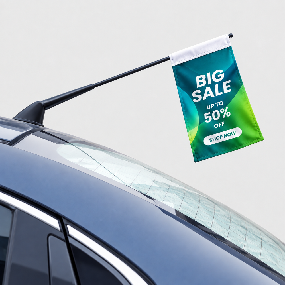 Custom Car Antenna Flags