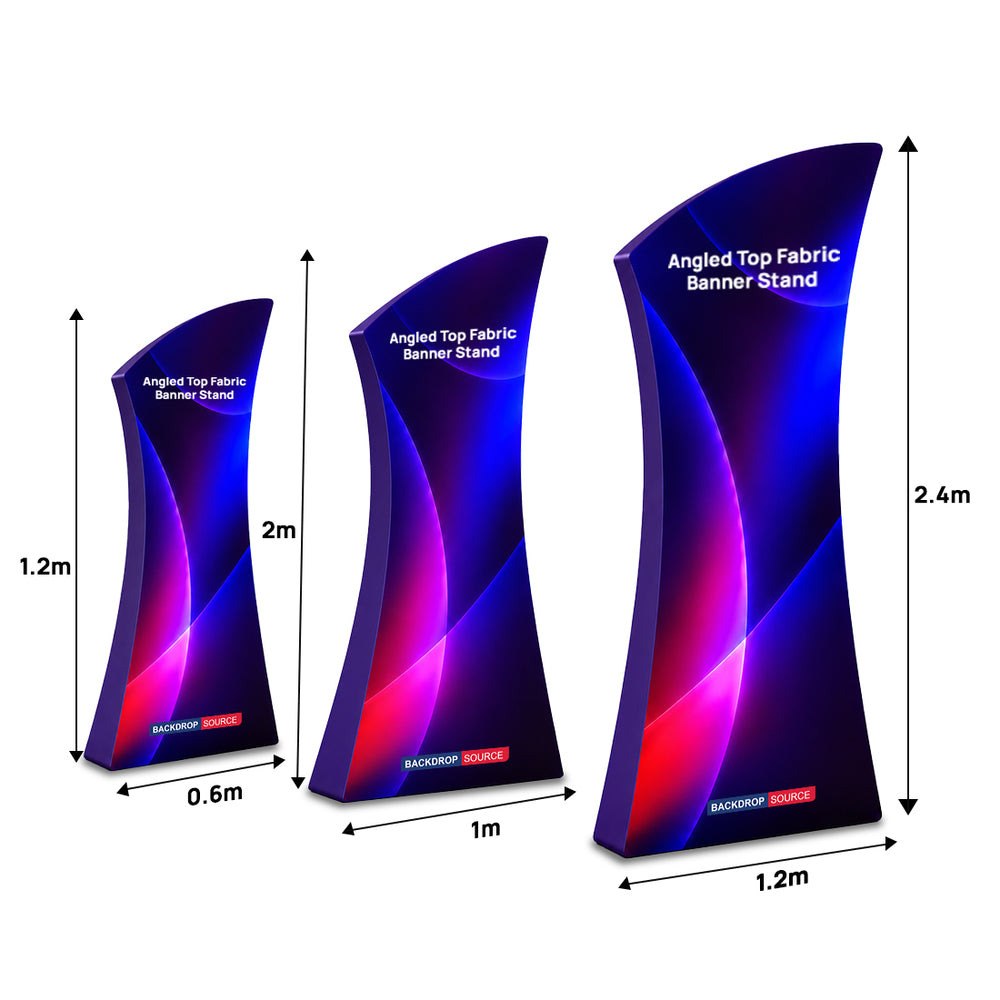 Angled Top Fabric Banner Stand