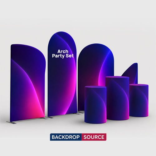 Set per feste ad arco - 4 pareti con zoccolo