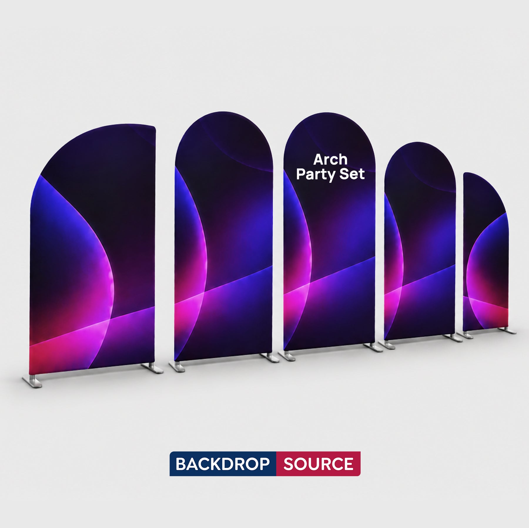 Arch Party Sets - 5 Walls with Plinth