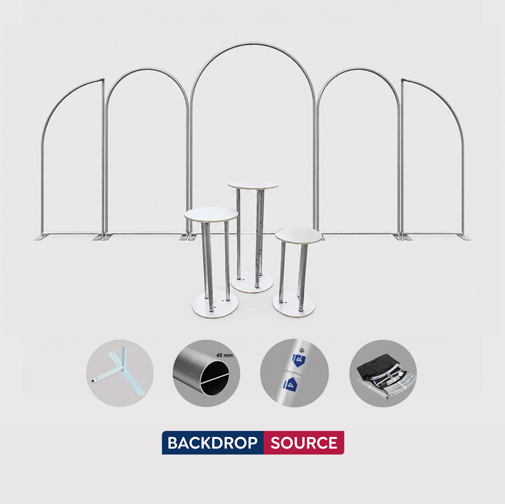 Arch Party Sets - 5 Walls with Plinth