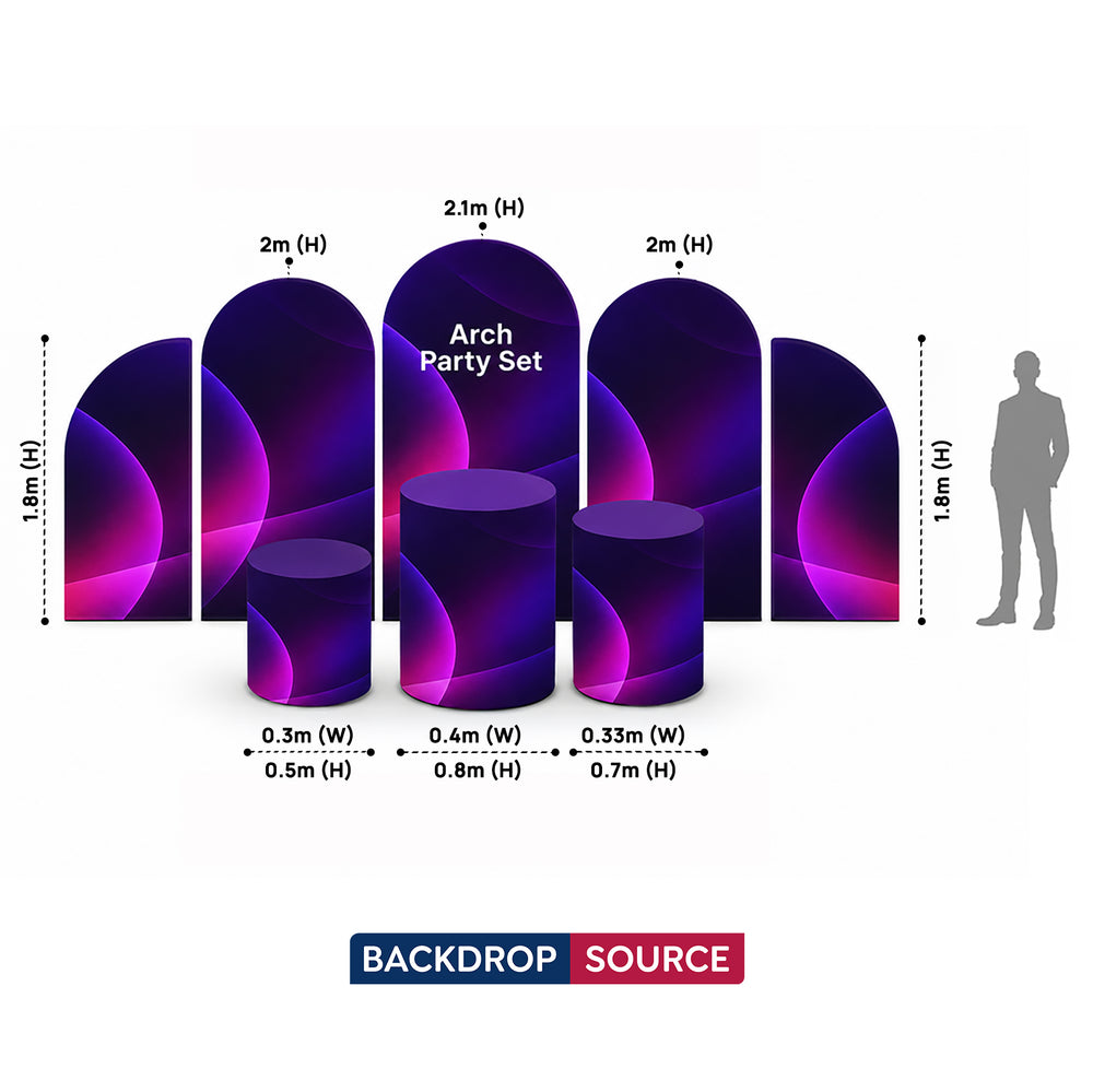 Arch Party Sets - 5 Walls with Plinth