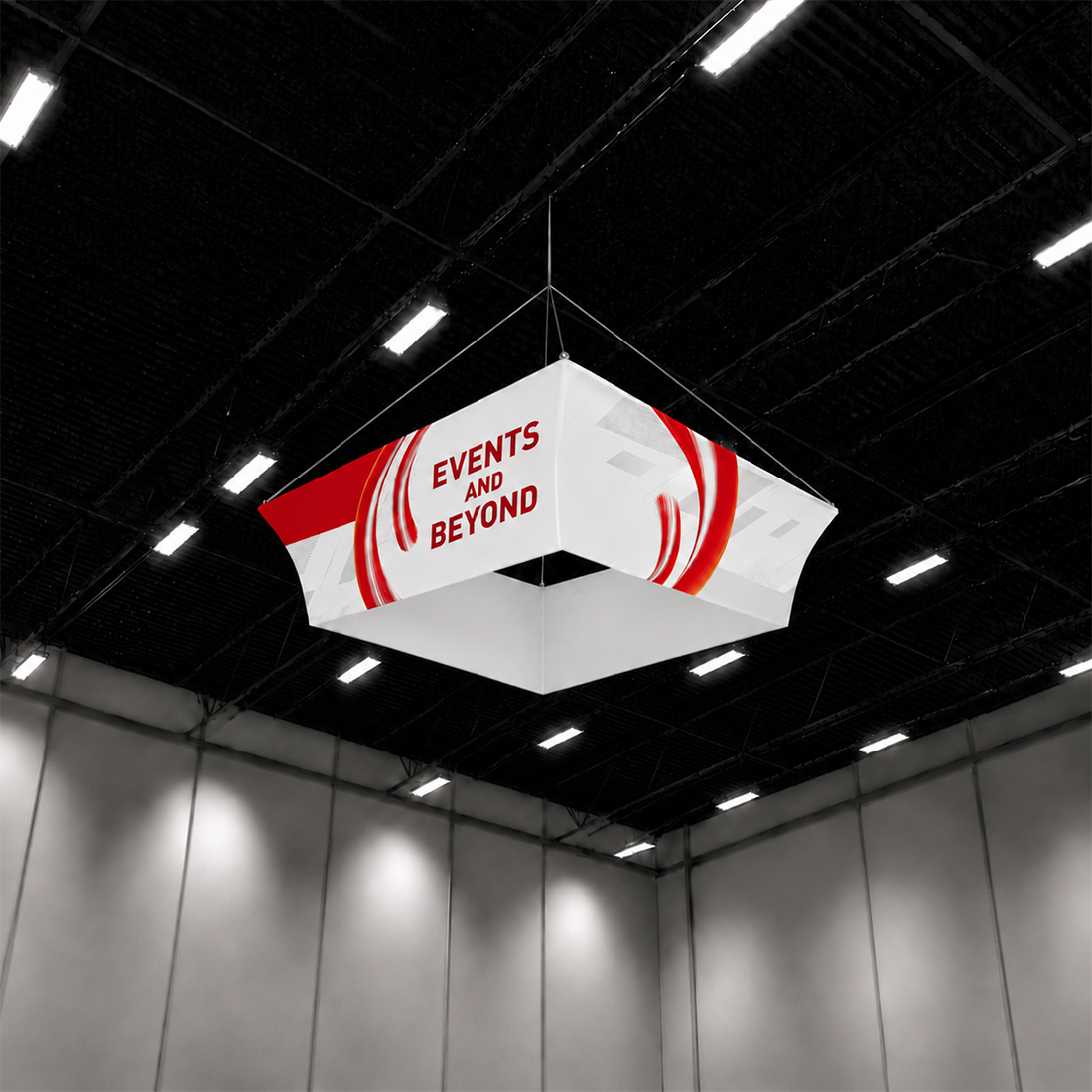 Tapered Square Hanging Display