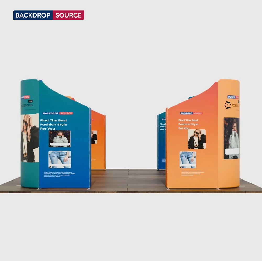 Stand Espositivo Magnetico in Tessuto - Modello 5 (6m x 6m)