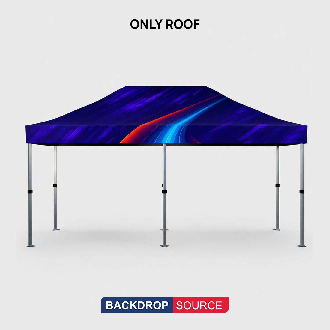 Tenda a baldacchino in tessuto resistente – (6m L x 3m H)