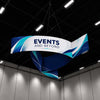 Banner appeso a forma di triangolo con girandola Sky Tube