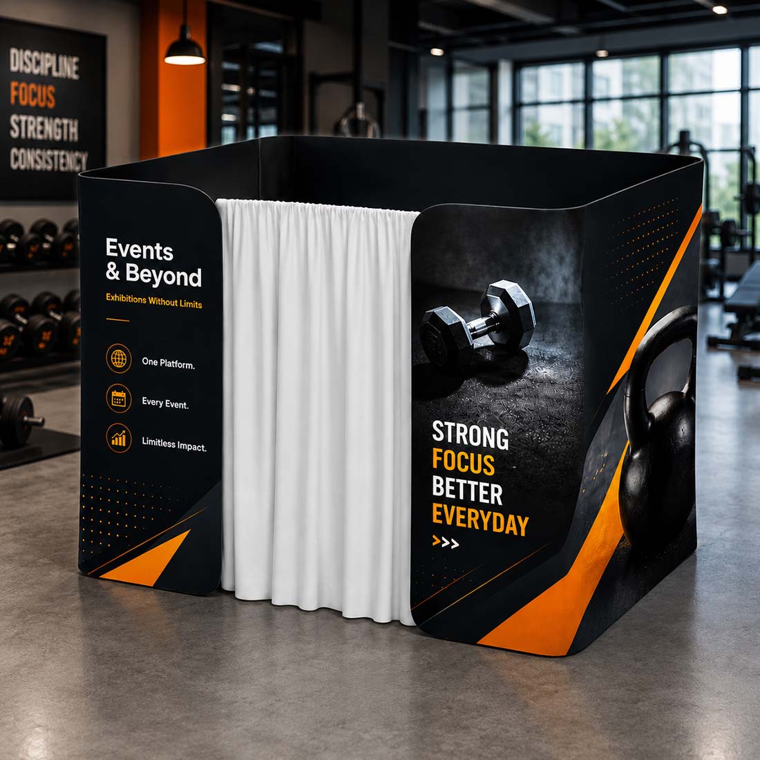 Cubo Tenda - Cabina Fotografica con Porta Completa