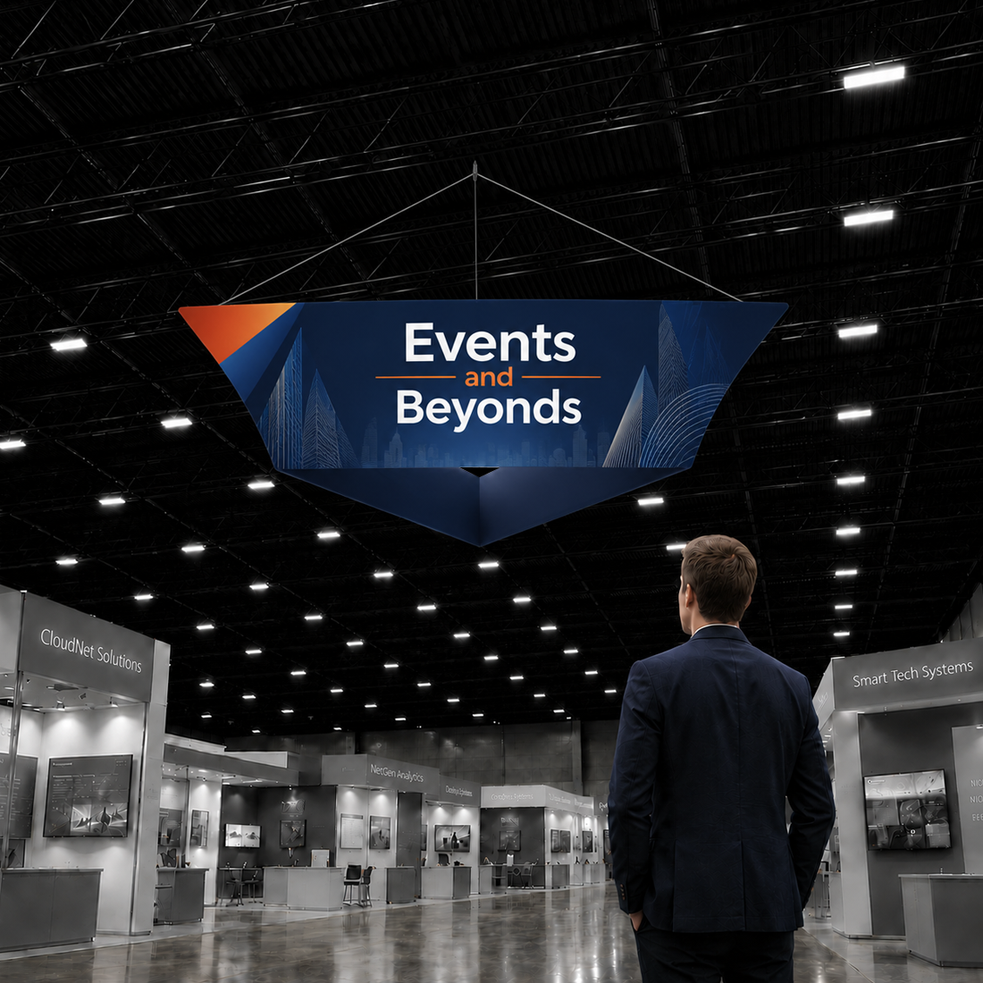 Tapered Triangle Hanging Display