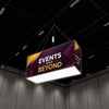 Banner appeso rettangolare retroilluminato