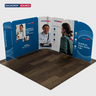 Display espositivo in tessuto magnetico - Modello 3 (3m x 3m)