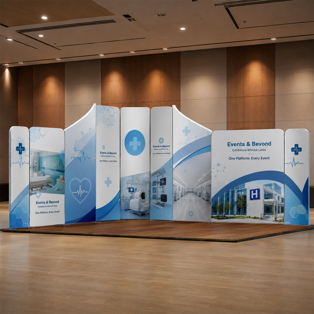 Display magnetico per stand in tessuto - Modello 5 (4 x 4m)