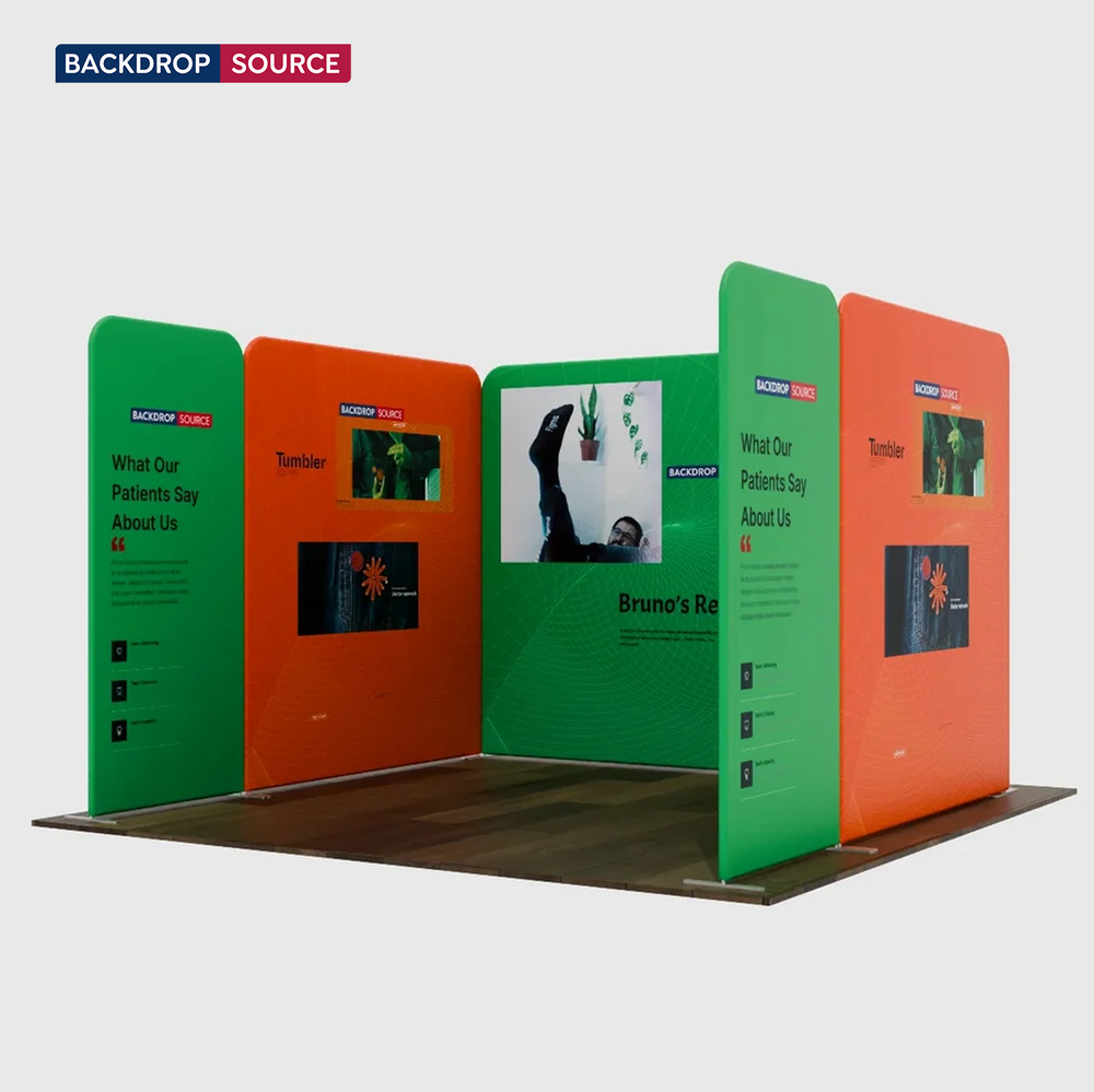 Espositore in Tessuto Magnetico - Modello 2 (3m x 3m)