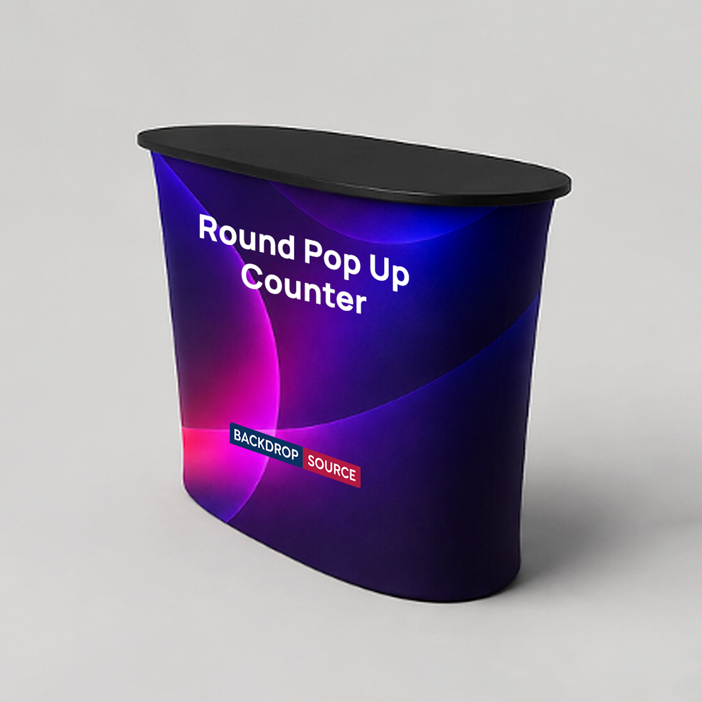 Bancone pop-up in tessuto con velcro 2 x 2