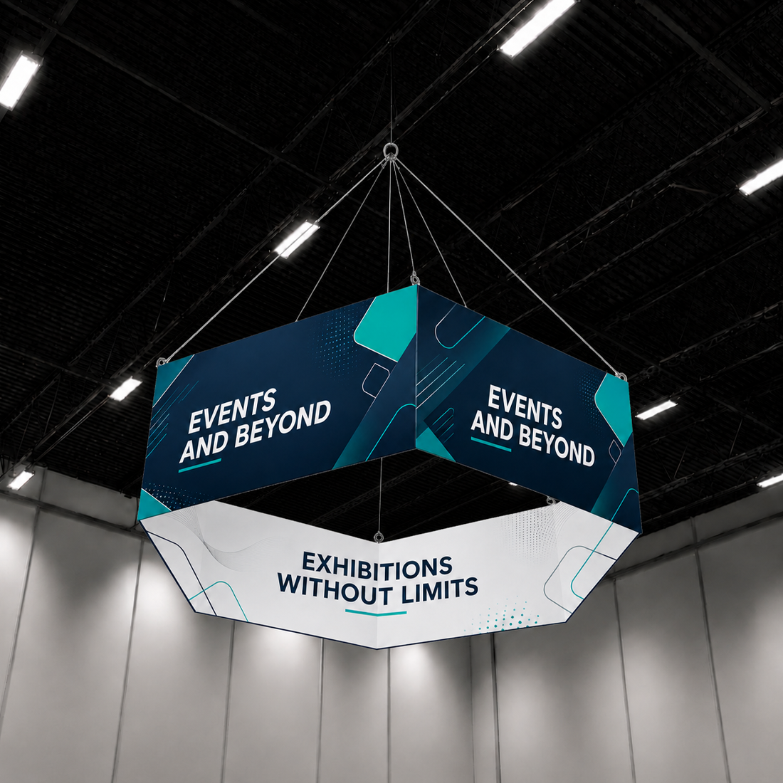 Banner sospeso Sky Tube Hexagon