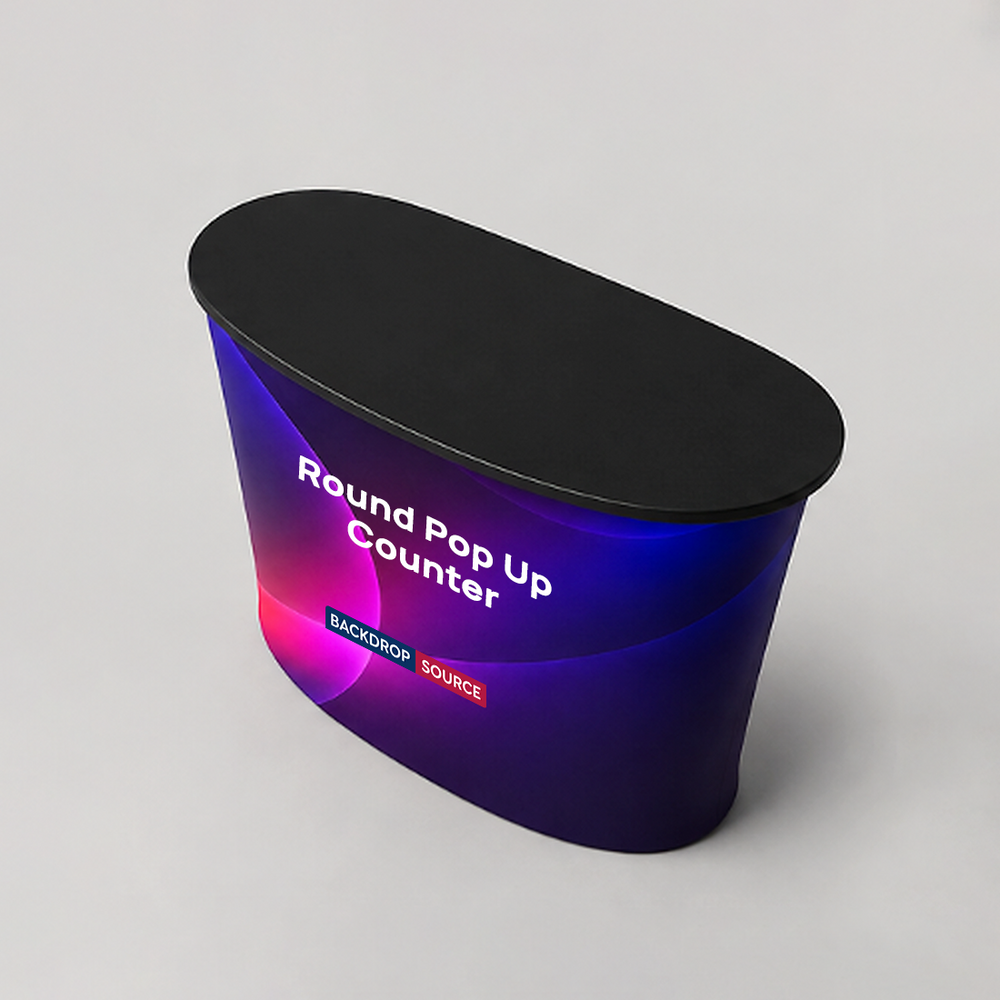 Bancone pop-up in tessuto con velcro 2 x 2