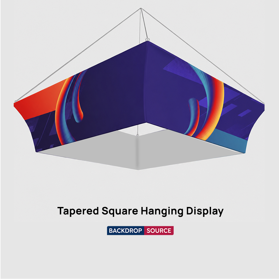 Tapered Square Hanging Display
