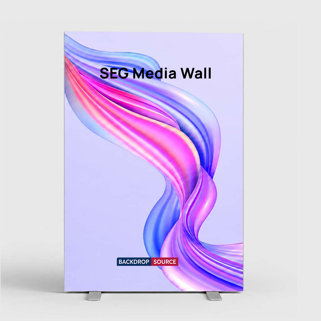SEG Fabric Media Wall - 4ft W x 6.5ft H