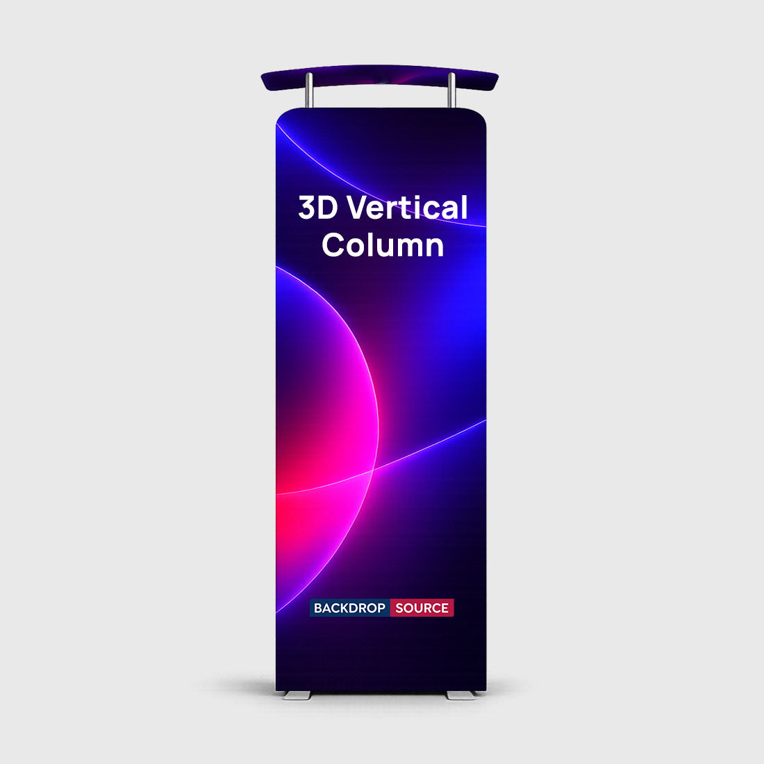 Colonna verticale 3D con intestazione