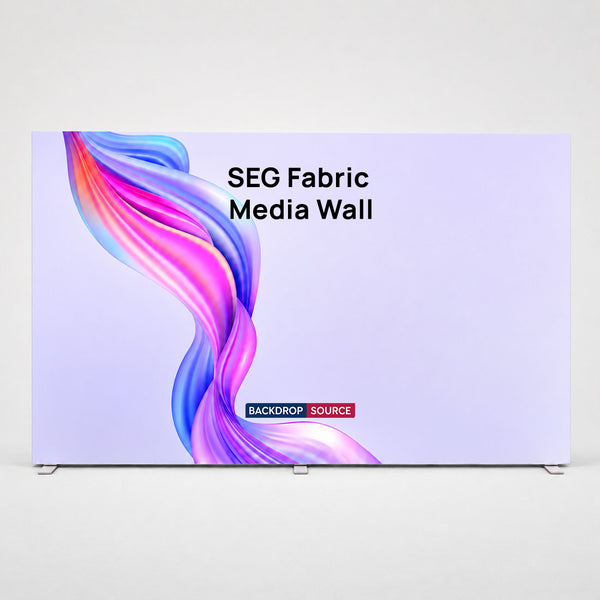 SEG Fabric Media Wall - 5m W x 2.5m H
