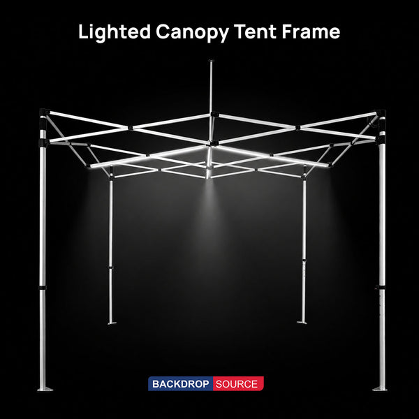 Telaio tenda a baldacchino illuminato