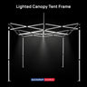 Telaio tenda a baldacchino illuminato