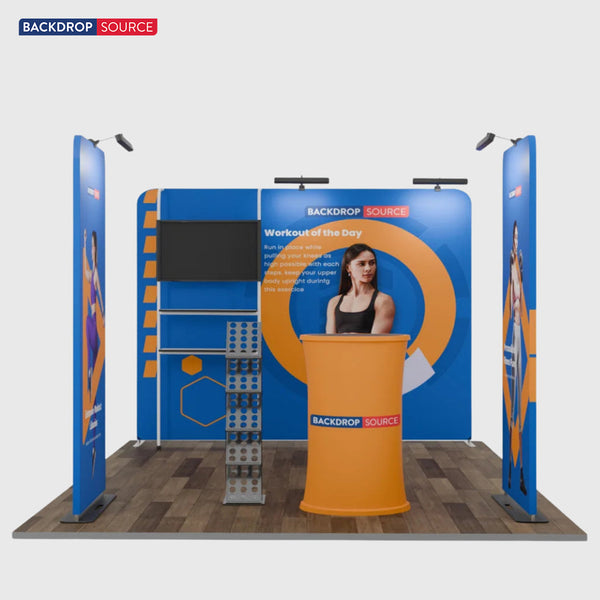 Kit espositivo premium per stand larghi 3 m