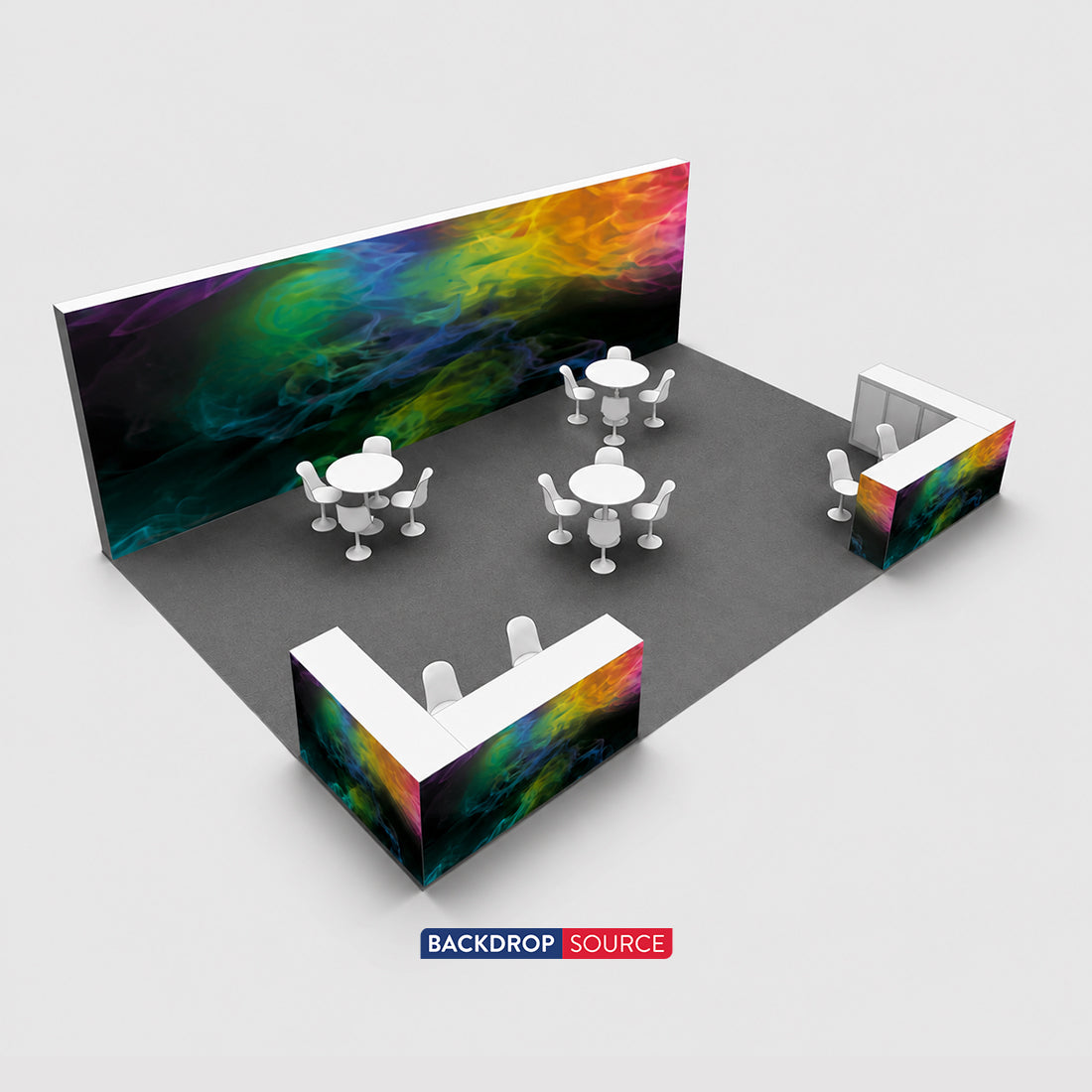 Kit stand modulari 9m x 6m - Modello 5