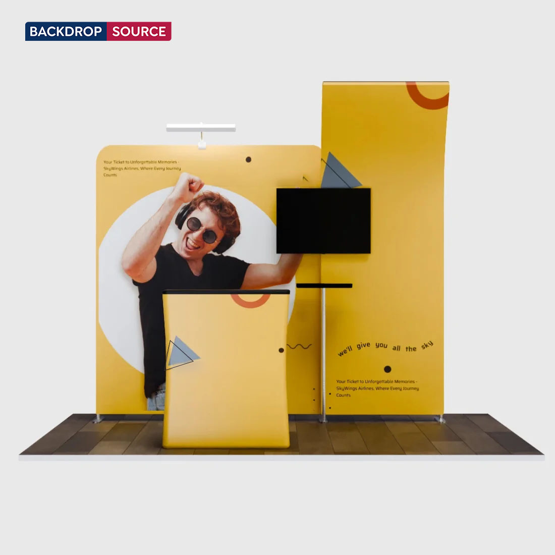 Espositore Portatile 3m x 3m - Modello 6