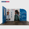 Display espositivo in tessuto magnetico - Modello 3 (3m x 3m)