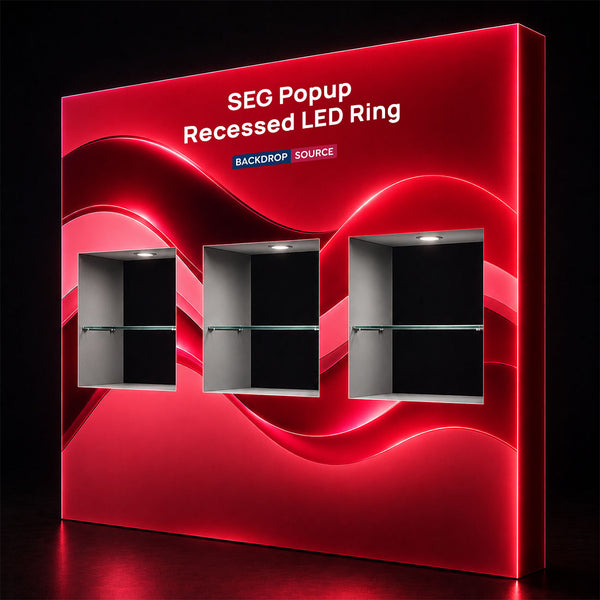 SEG Popup - Showcase Interno con Anello Led Incassato