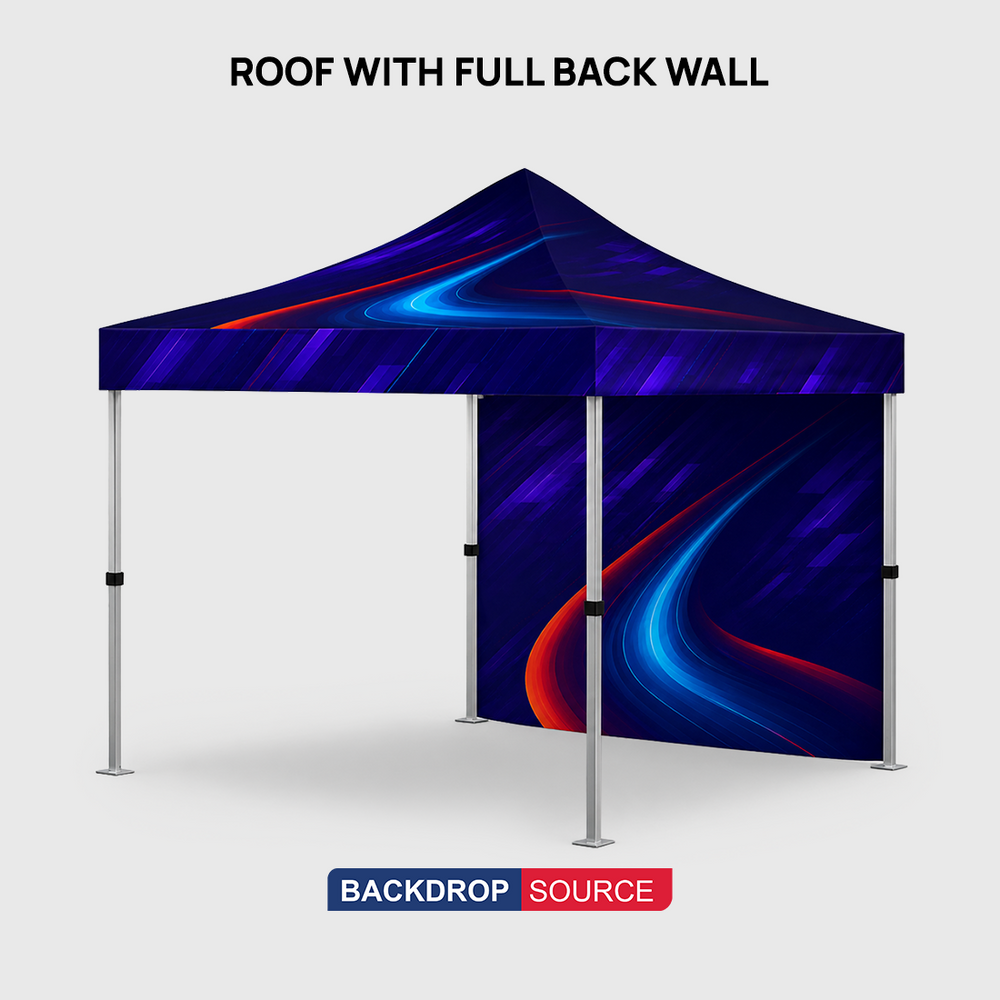 Tenda a baldacchino in tessuto resistente – (3m L x 3m H)