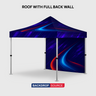 Tenda a baldacchino in tessuto resistente – (3m L x 3m H)