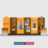 Espositore Portatile 3m x 6m - Modello 17