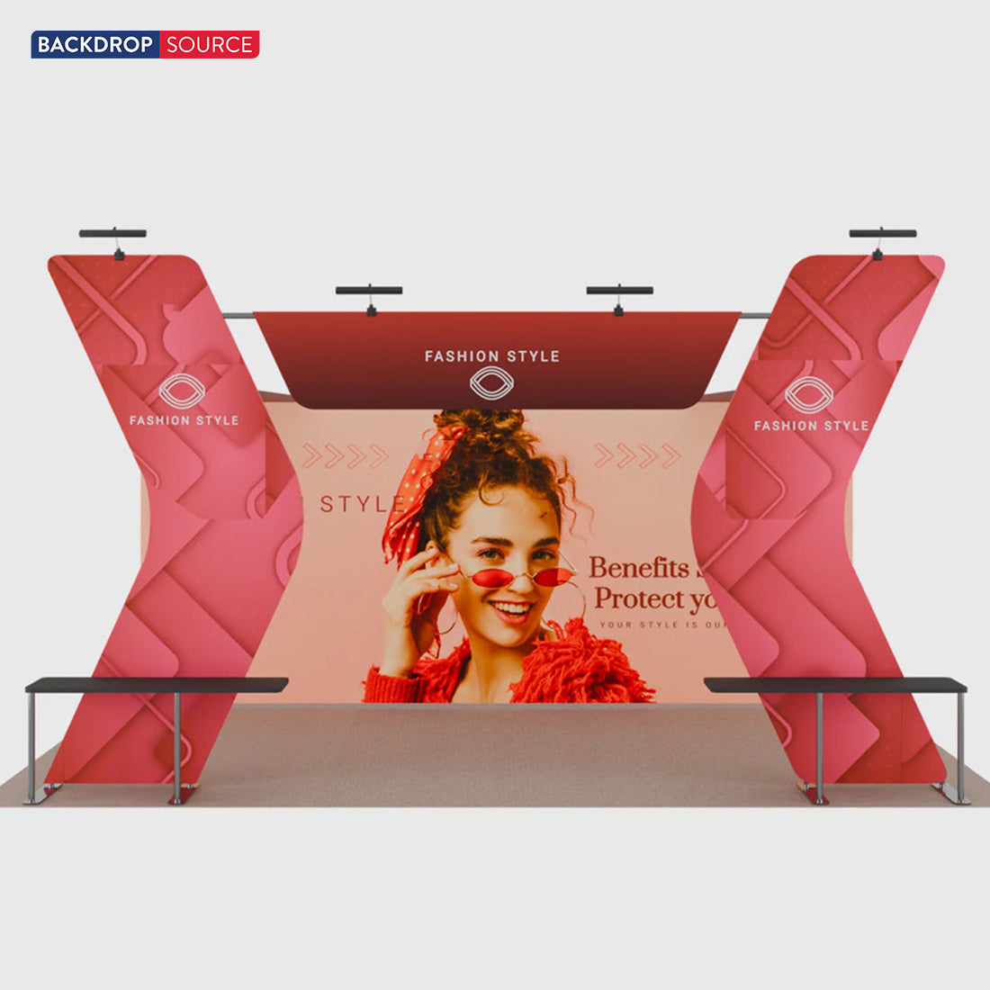 Display fieristico portatile 6m x 3m - Modello 17