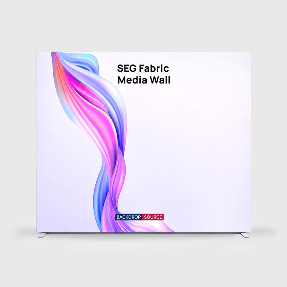 SEG Fabric Media Wall - 9.8ft Wide